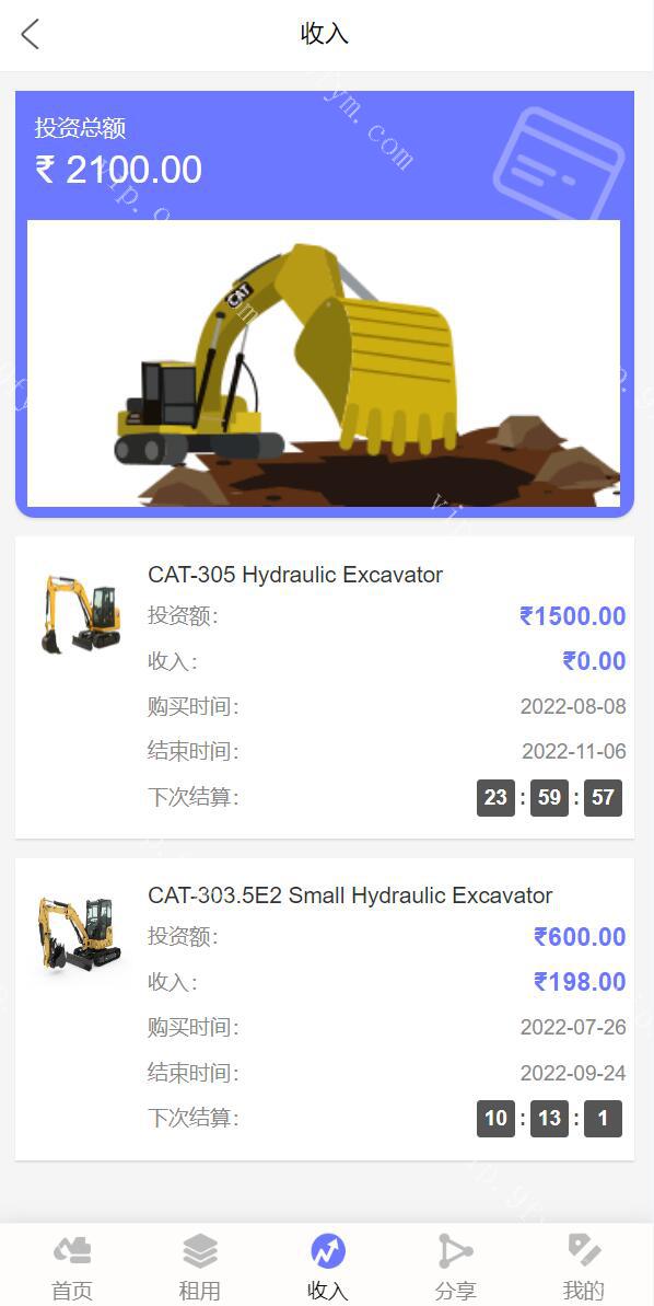 2024运营版多语言印度矿机系统/投资理财系统/前后端分离/单独代理后台