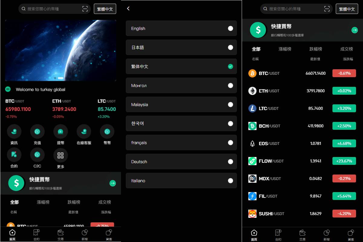 全網獨家開發#多語言交易所系統/秒合約交易/币币合約/c2c/質押投資#親測